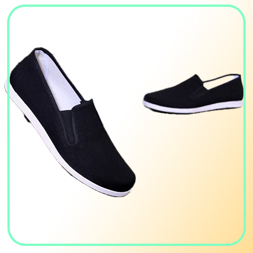 Classic Black Cloth Shoes Bruce Lee Retro Chinese Kung Fu Shoes Chunchun Tai Chi Slippers Martial Arts Cotton Shoes