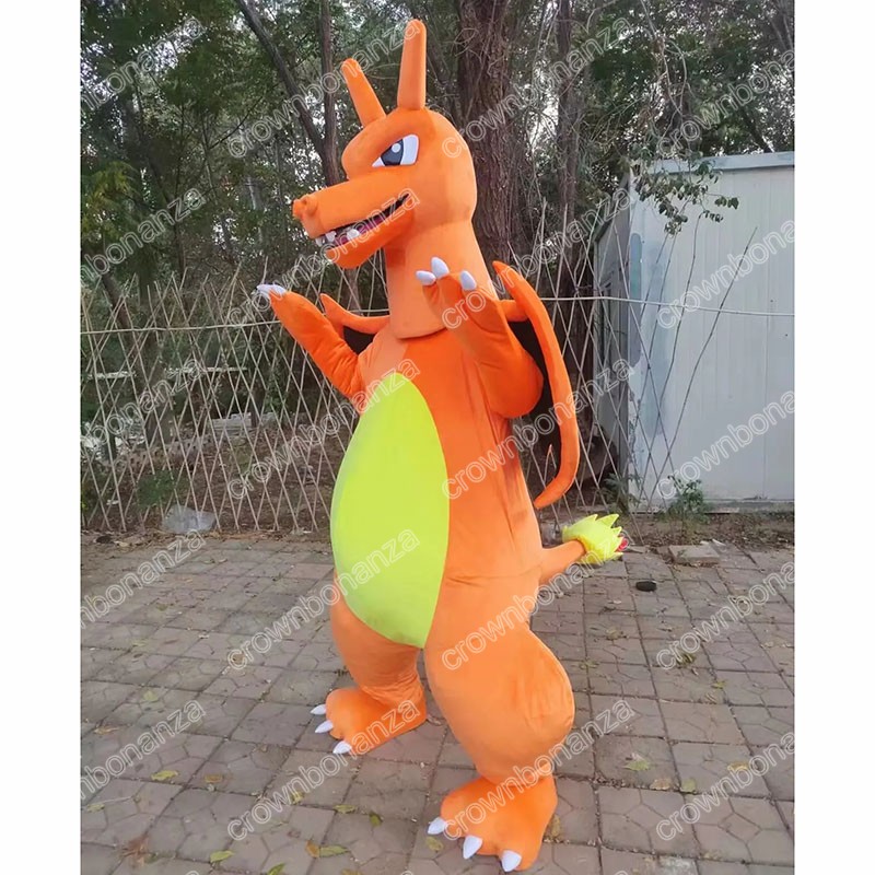 fire dragon Mascot Costumes Halloween Cartoon Character Outfit Suit Xmas Outdoor Party Outfit Unisex Promotional Advertising Clothings