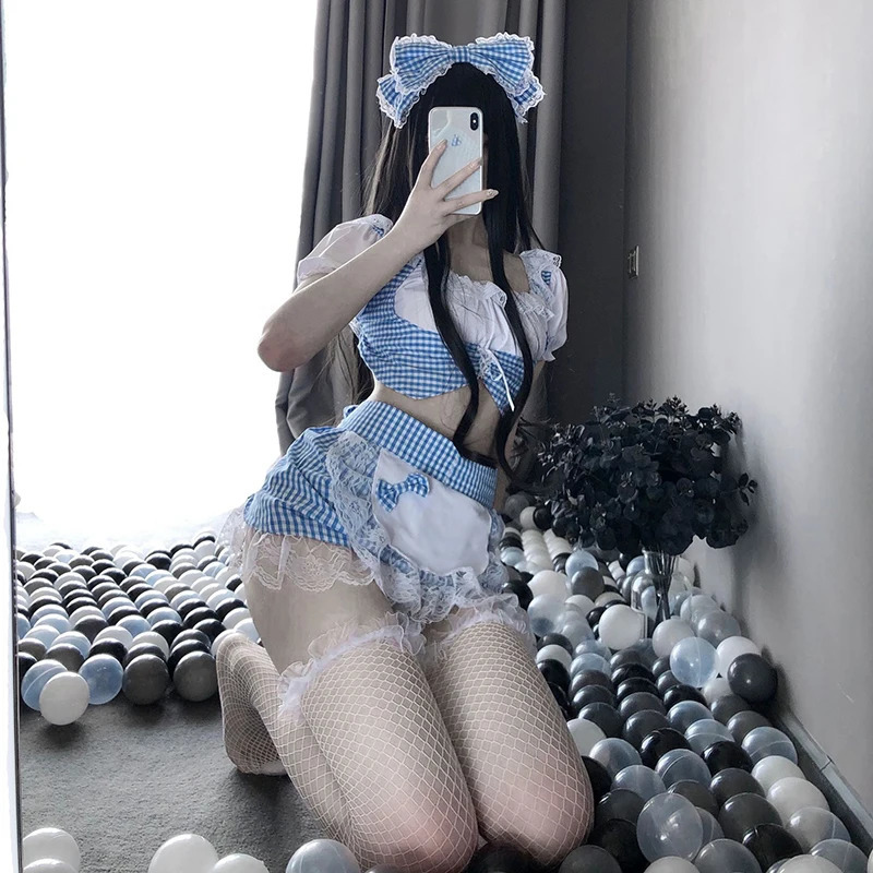 Sexy Set Sexy Lingerie Cosplay Costume Lolita Maid Dress SKawaii tudents Uniform Apron Skirt Suit Erotic Outfit Pajamas Night Club Wear 231025