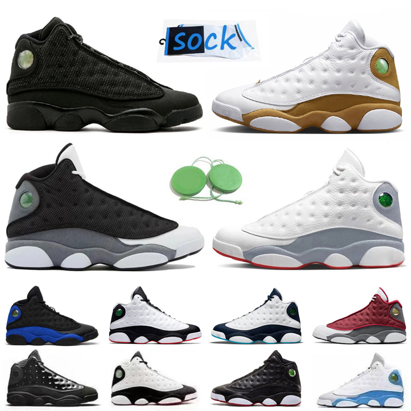 13 Men Basketball Shoes Jumpman 13s Sneaker Wheat Wolf Grey Black Flint University French Brave Blue Playoffs Court Purple Black Cat Men Trainers Sports Sneakers