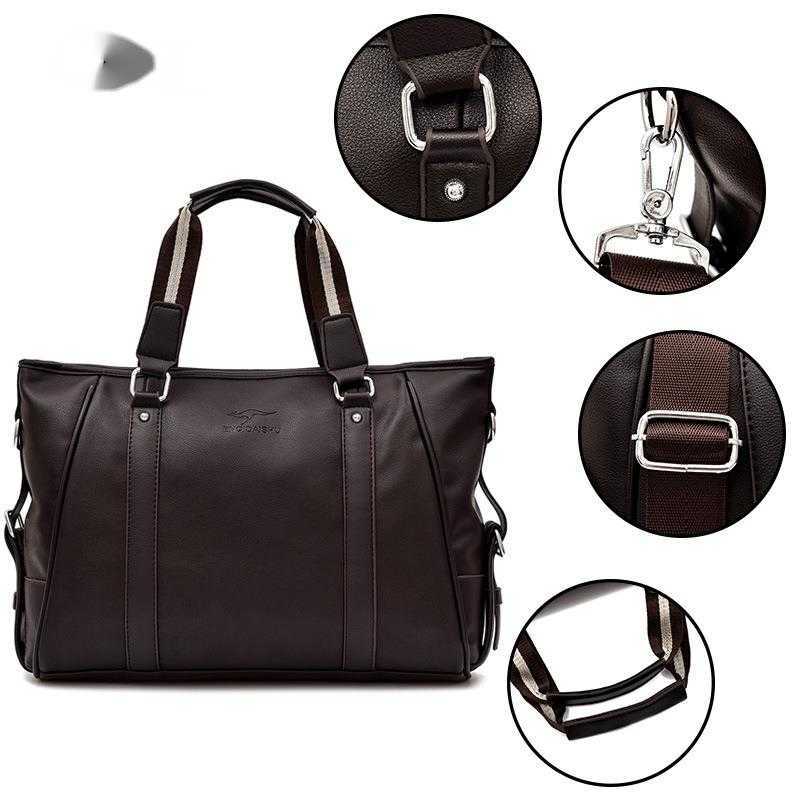 Handbag Men's Bag Large Capacity Leather Texture Business Messenger Bag Computer Bag Single Shoulder Bag 231015