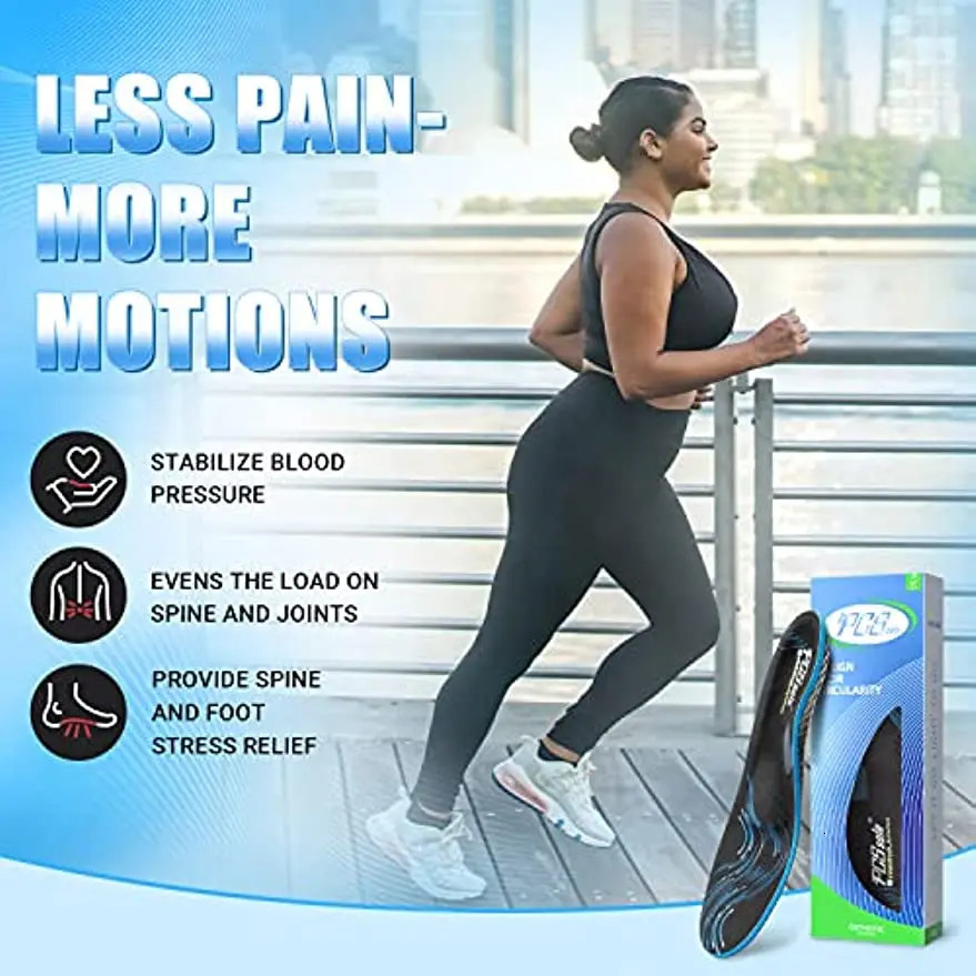 Shoe Parts Accessories PCSsole Arch Support Insoles for Women and Men Ortics Pain Relief Inserts Flat Feet Plantar Fasciitis Heel 231025