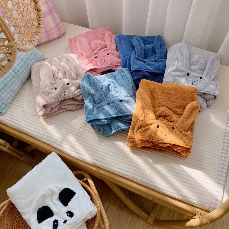 Towels Robes Soft Baby Bath Towel Blanket born Hooded Towels Super Absorbent Poncho Beach Spa Quick-drying Bathrobe for Infant Boys Girls 231024