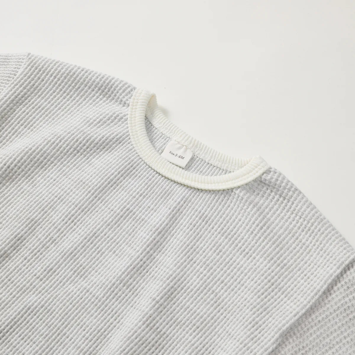 Clothing Sets Korean Style Children Clothes Suit Waffle Cotton PulloverPants Baby Boys Girls Set Spring Autumn Kids 231025