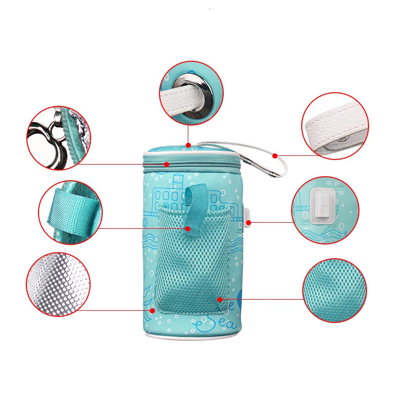 Bottle Warmers Sterilizers# milk usb baby bottle warmer car heater food feeding heat insulated thermal insulation bag stroller accessories bags 231024