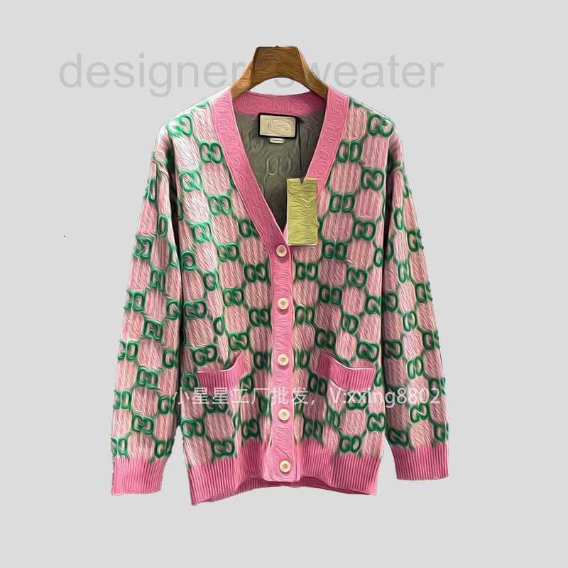 Women's Knits & Tees Designer 23 New G Long Sleeve Contrast Wool Cardigan Coat ZIN0