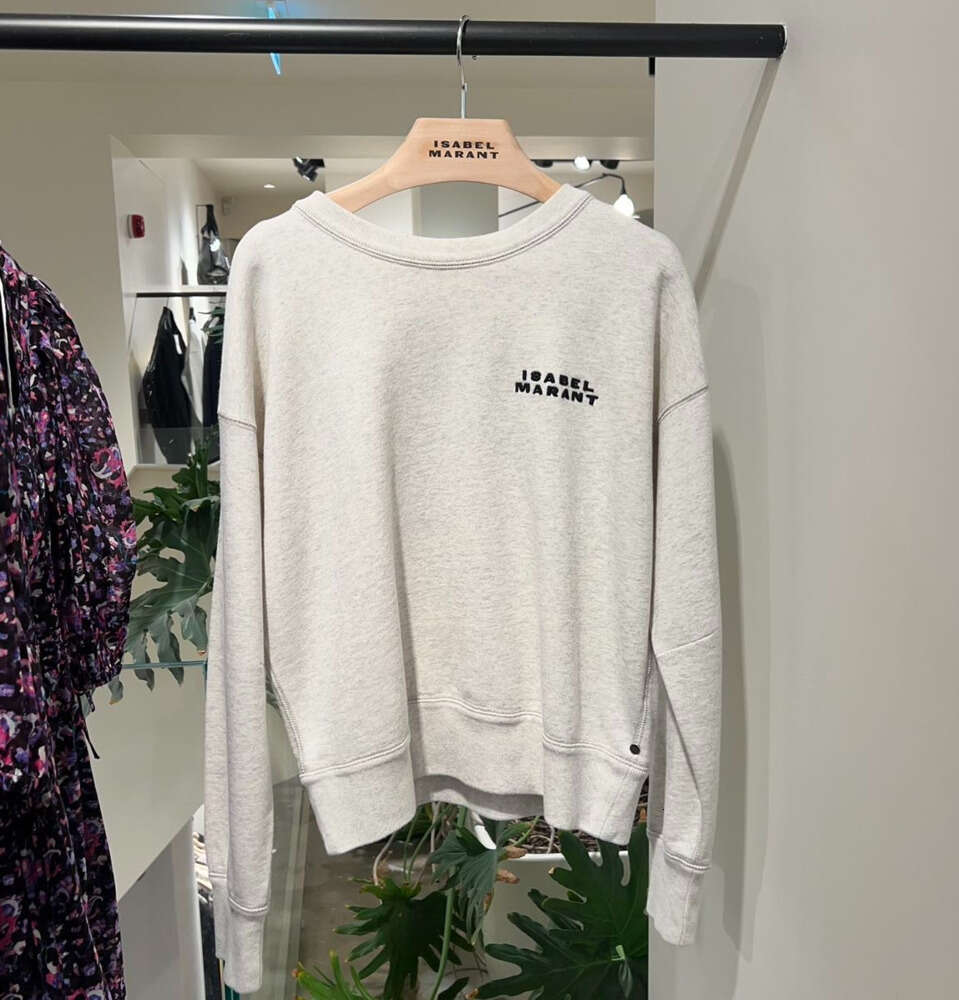 23AW ISABELS MARANTS Sweater Women Designer Fashion Cotton Sweatshirt New isabel marant Sportshirt Classic Embroidered Thin casual tops polos