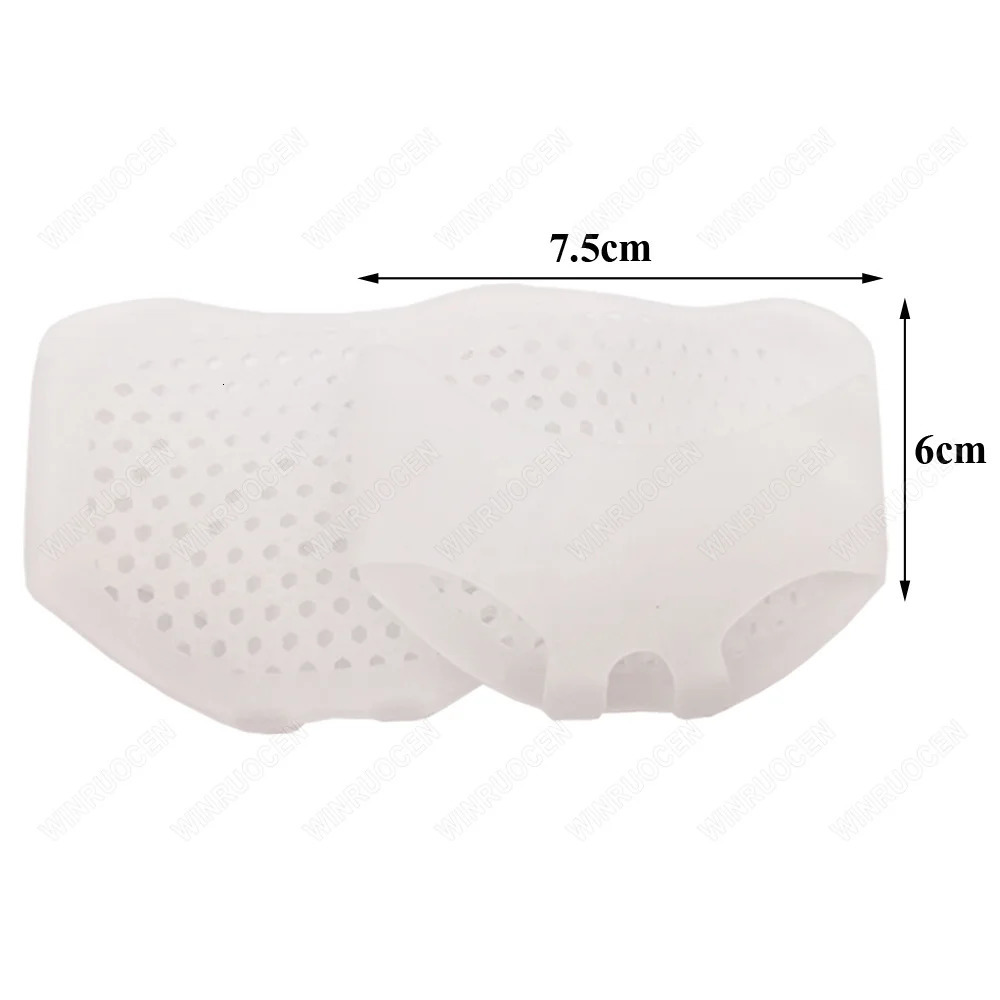 Shoe Parts Accessories Silicone Metatarsal Prevention Toe Separator Pads Ortics Foot Massage Insoles Forefoot Socks Pain Relief Care Tool 231025