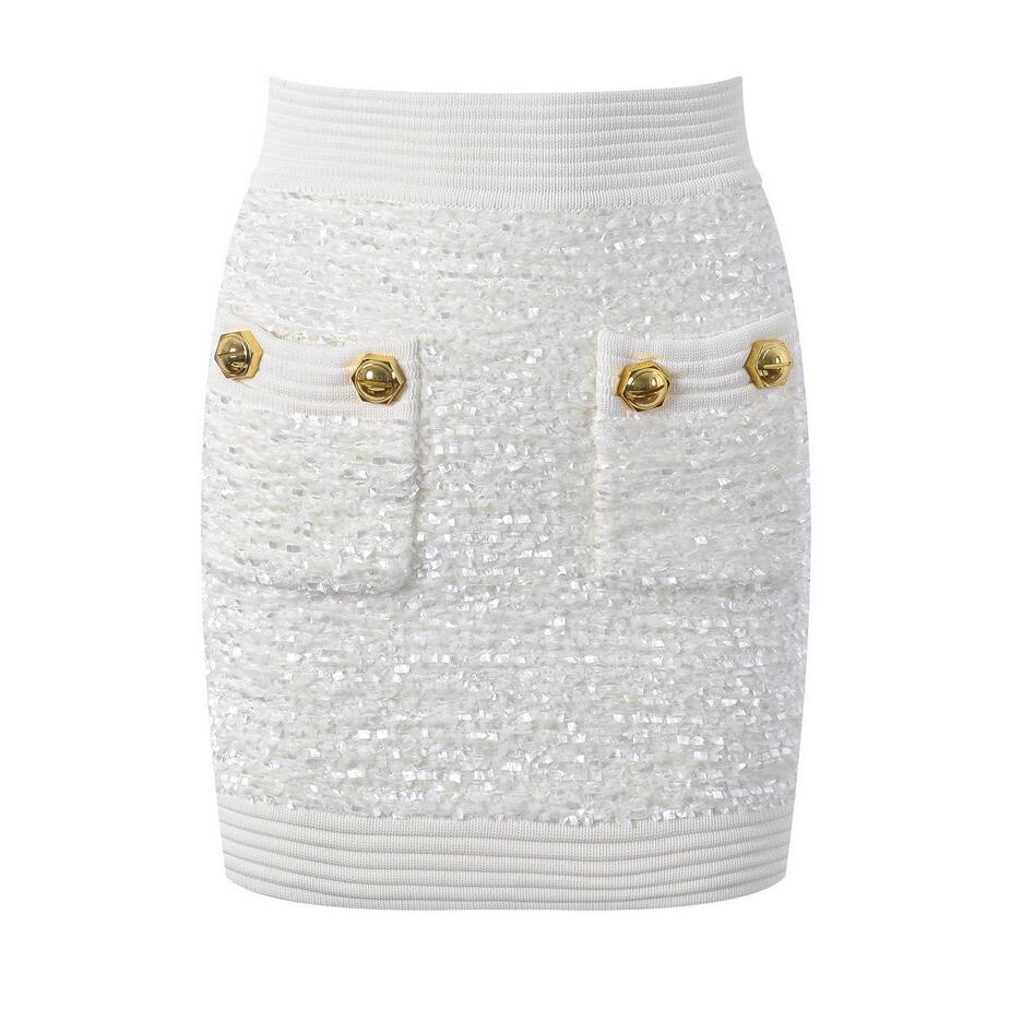 Xiaoxiang B Temperament Aging Reducing Wool Coat for Women's 23 Summer New Tweed Round Neck Long Sleeve Short Coat Half Skirt Two Piece Set