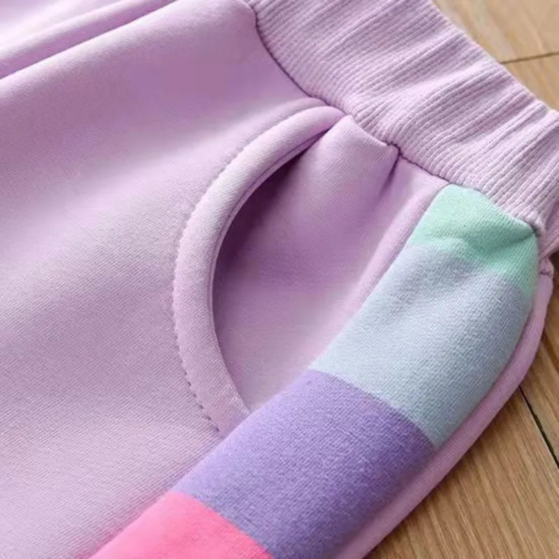 Clothing Sets Men's T-Shirts Girls Clothes Set Spring and Autumn Children's Fashion Sweater Pants 2-piece Suits for Girls Baby Stripe Sports