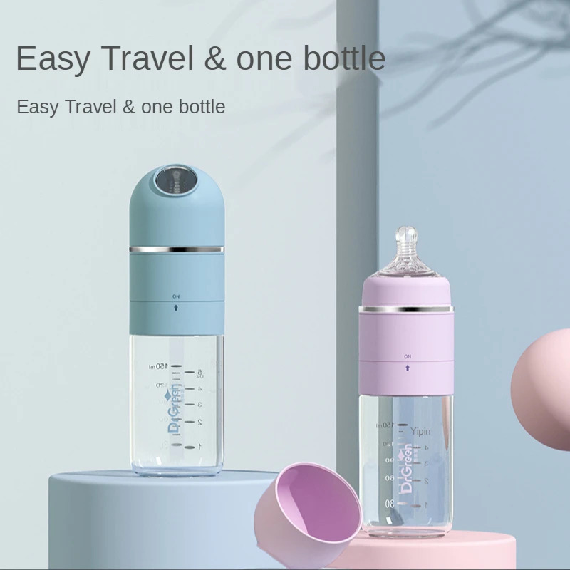 Baby Bottles# born Glass Feeding Bottle Widecaliber Fast Flushing Anticolic Night Milk Cute Water Without Thermostat 231025