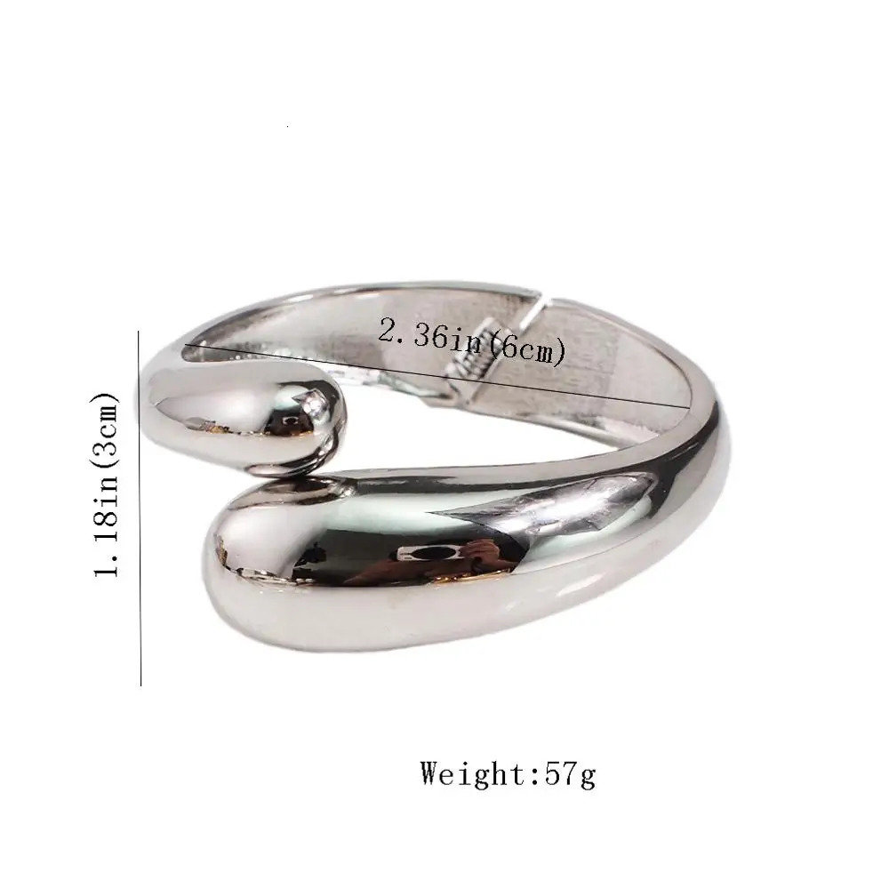 Tails Holder KDLUN Premium Mixed Color Simple Bracelet For Women Statement Alloy Cuff Opening Rough Bangles Fashion Jewelry Party Wedding 231025