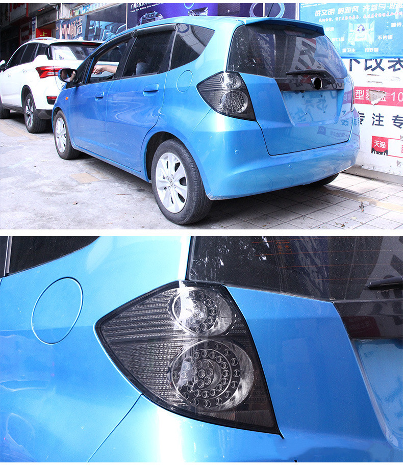 Car Taillight for Honda FIT 2008-2013 Tail Light LED DRL US Style Running Signal Brake Reversing Parking retrofit Facelift