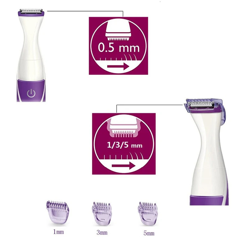 Clippers Trimmers 5in1 Perfect Bikini Trimmer Kit Precision Electric Hair Trimmer For Women Shaver Micro Epilator Face Body Trim Shave 231025
