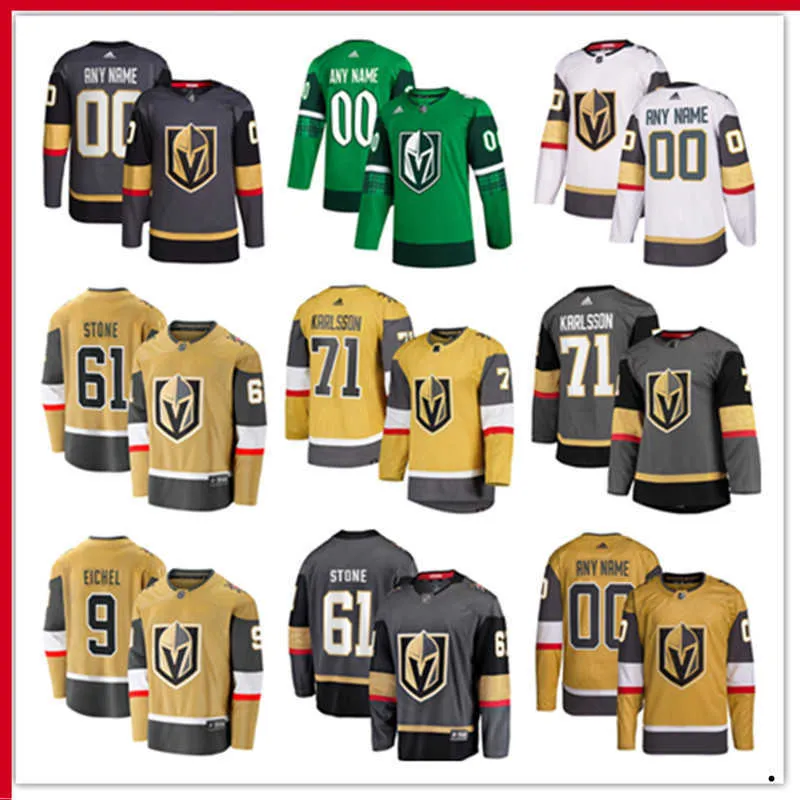 Vegas Custom Golden Knights Hockey Jerseys 28 William Carrier 49 Ivan Barbashev 67 Max Pacioretty 8 Phil Kessel 90 Robin Lehner Jonathan Marchessault Alec Martinez