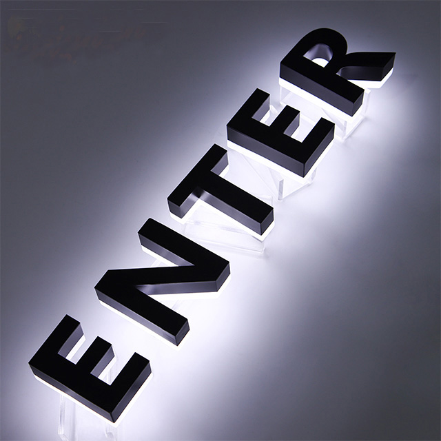 custom shop front sign LED backlit illuminated sign letters