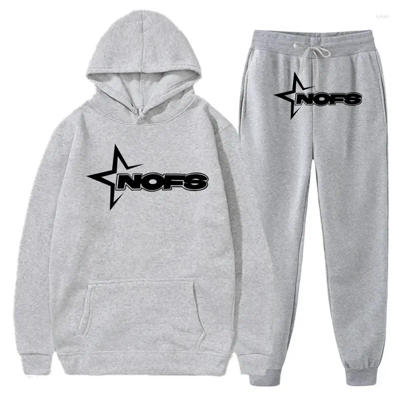 Mens Winter Tracksuit Set with Hoodie and Joggers for Sport and Running