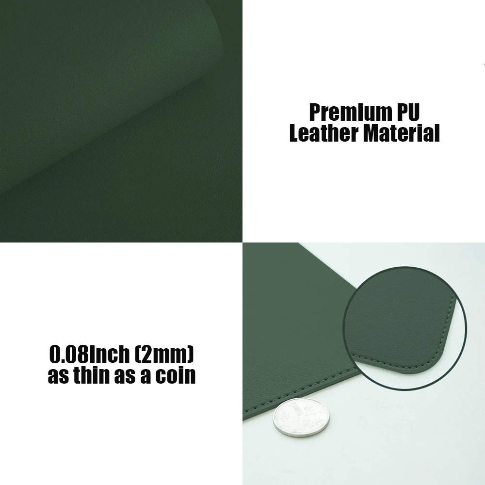 Mouse Pads Wrist Rests PU Leather Desk Protector Mat Large Size Office Waterproof Mouse Pad XXL Desktop Gaming MousePad Mouse Mat Computer Accessories