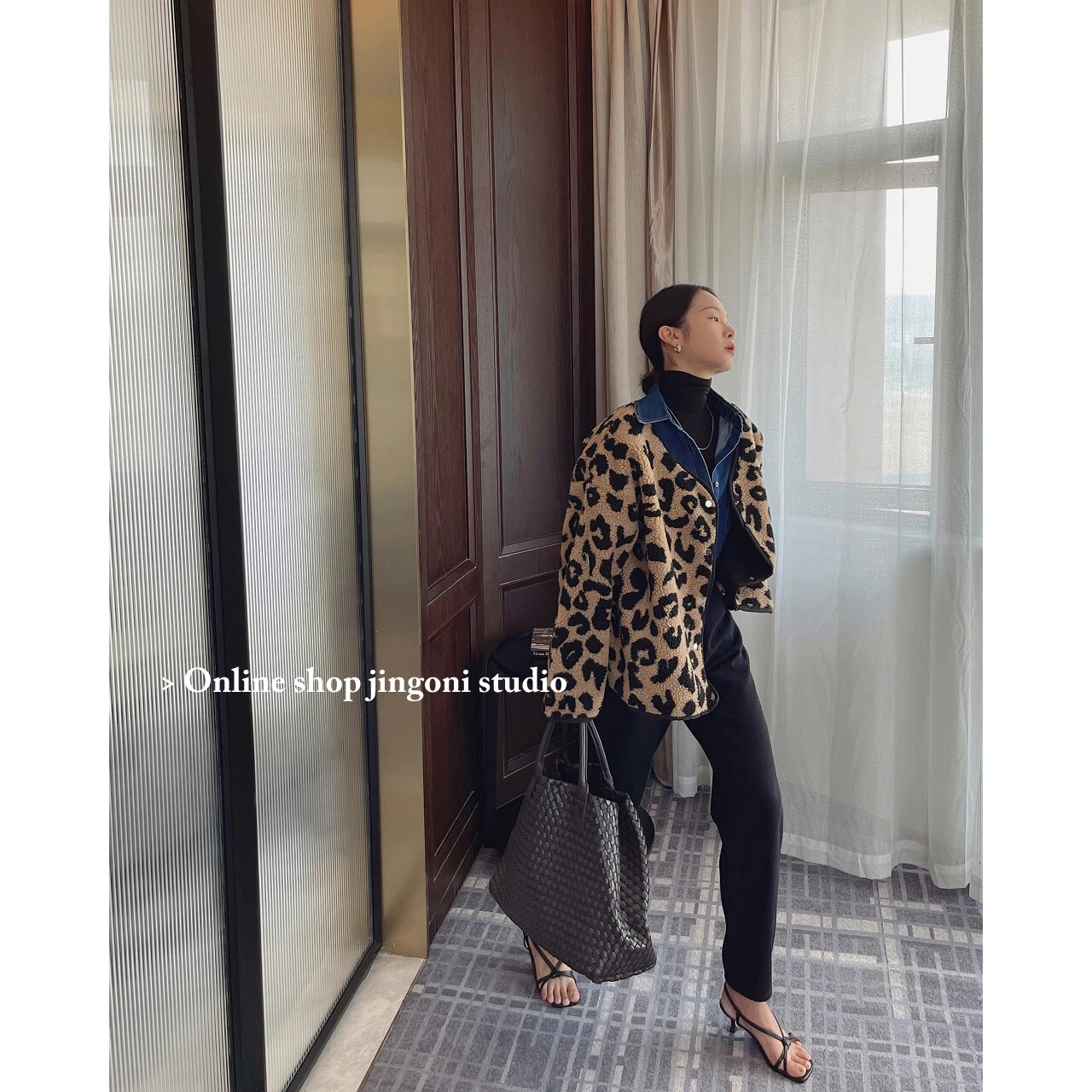Women's Fur Faux Fur Women Plaid Leopard Oversized Woolen Faux Fur Teddy Jackets Blazers Trench Coats Clothes Parkas Heavy Down Winter Stylish 23