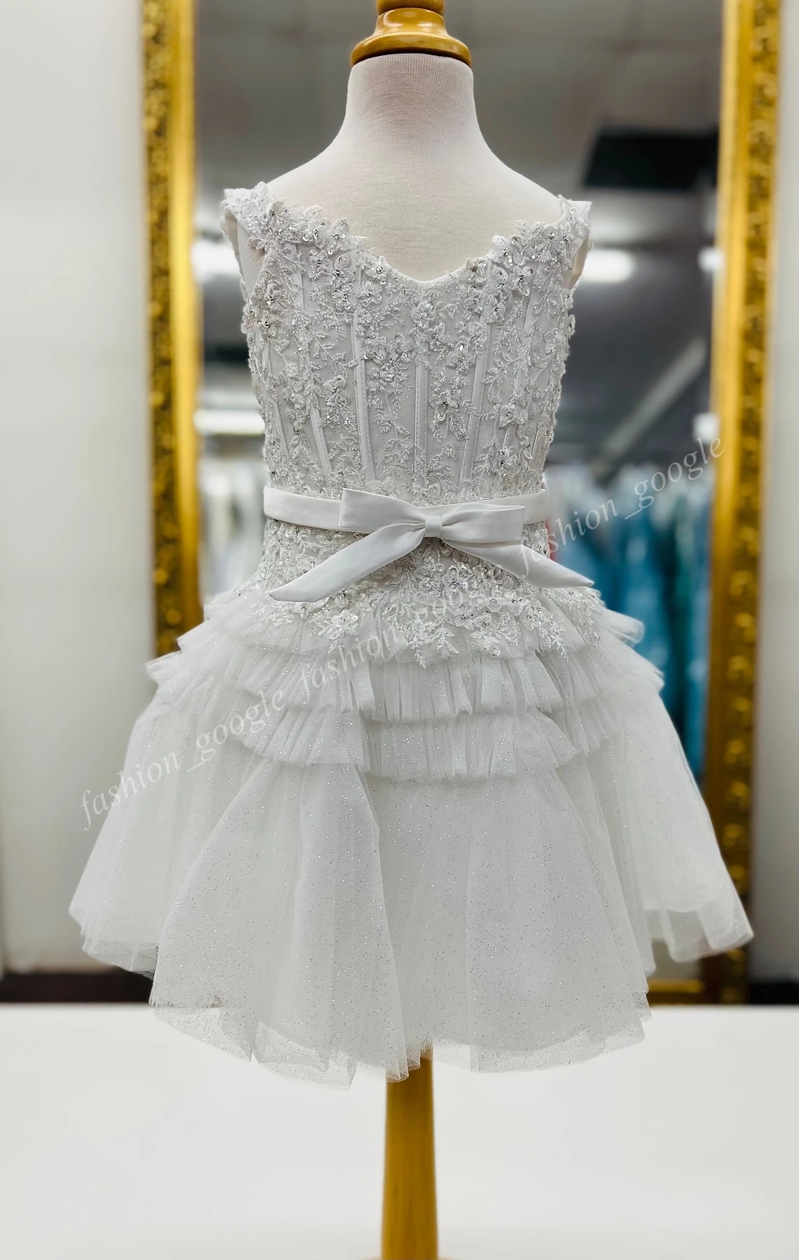 Baby Girls Glitz Pageant Dress 2025 Layer Tulle Lace Cupcake Pageant Cocktail Party Gown Flower Girl Toddler Infant Little Miss Lilac Pink Aqua Interv