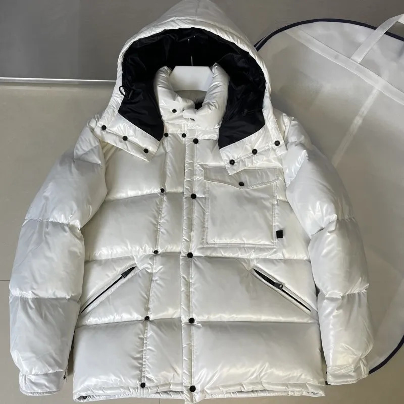 Men's Down Parkas Autumn and winter Men and women hooded Down jacket Y2K Casual jacket Letter Solid color warm fashion single-breasted coat 23102