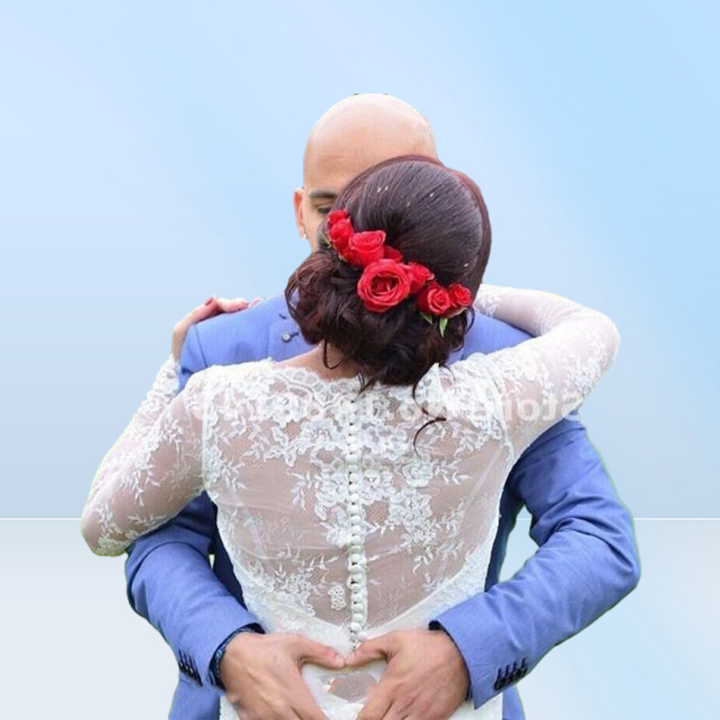 Long Sleeve Short Sheath Wedding Dresses Jewel Neck Simple Design Vestidos de Noiva Mini Bridal Gowns