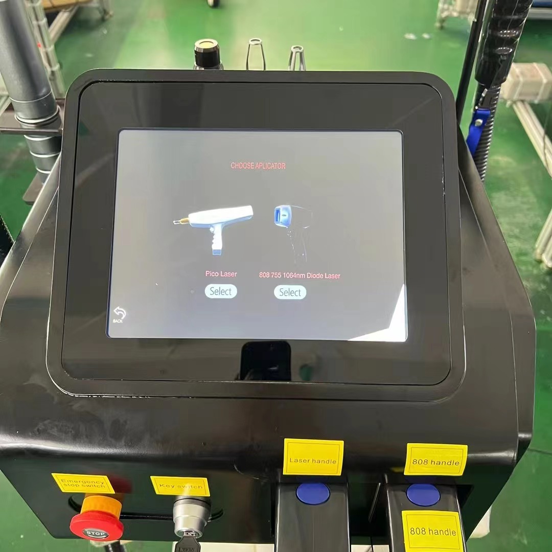 2In 1 808Nm Beauty Equipment Picosecond Laser Nd Yag Laser Tattoo Removal Skin Rejuvenation Ipl Laser Hair Removal Machine