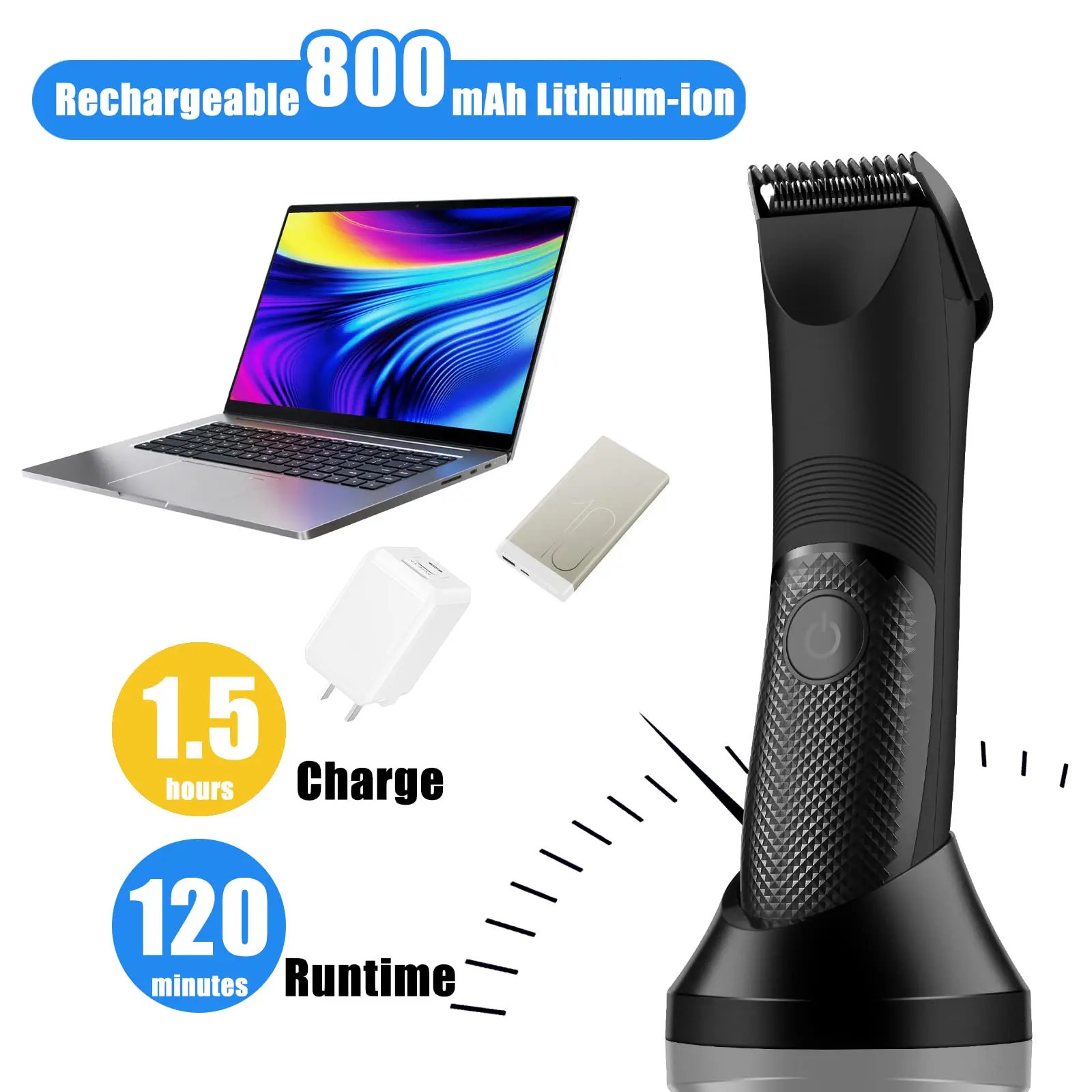 Clippers Trimmers Body Hair Trimmer for Men Electric Groin Hair Trimmer Rechargeable Ball Shaver Groomer Replaceable Ceramic Blade Heads Waterp 231025