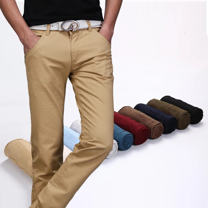 Men's Pants Classic 9 Color Casual Pants Men Spring summer Business Fashion Comfortable Stretch Cotton Straigh Jeans Trousers 231026