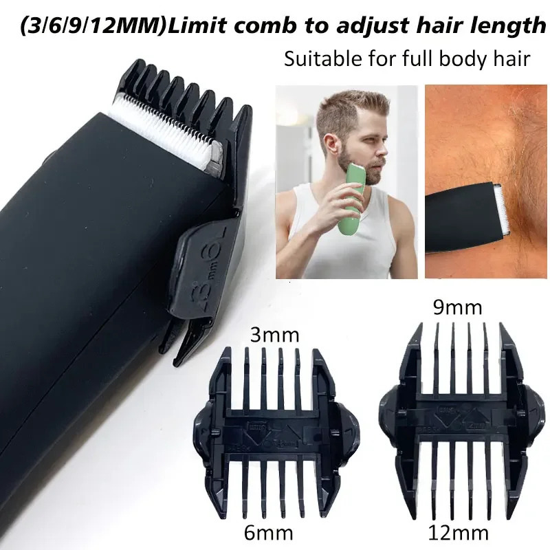 Clippers Trimmers Cordless Waterproof Electric Body Pubic Hair Trimmer Set with 1 Replacement Blade Grooming Kit for Men and Women Groin Trimmer 23102