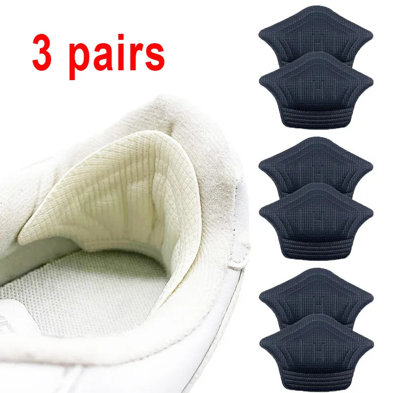 Shoe Parts Accessories 3pair6pcs Insoles Patch Heel Pads for Sport Shoes Back Sticker Adjustable Size Antiwear Feet Pad Cushion Insert Insole 231026