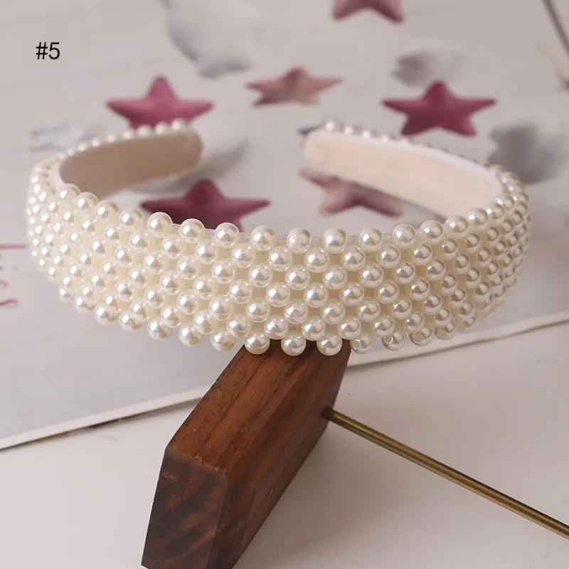 Headbands Hair Hoop women hairbands Sweet Handbands for Women Beaded Pearl Headbands Hair Accessories 231025