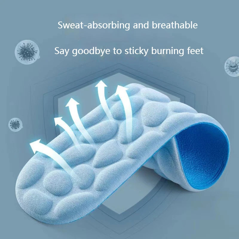Shoe Parts Accessories Massage Insole for Feet Plantar Fasciitis Relief Orthopedic Insoles Memory Foam Non Slip Pads Comfort Sports Sole 231025