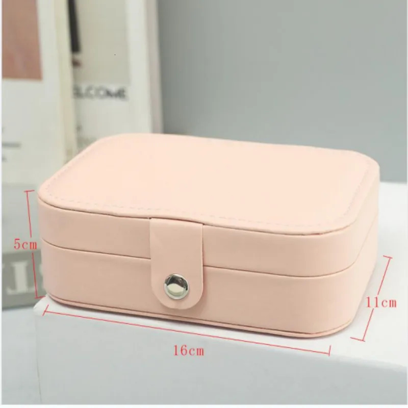 Accessories Packaging Organizers Double Layer Jewelry Storage Box Portable Travel Holder Organizer Display Ring Necklace Stand For 231025