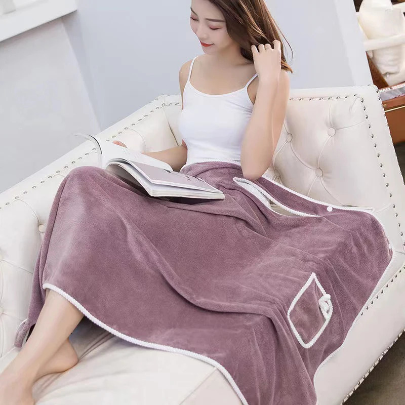 Towel Bathroom Wearable Bathrobe Dress Women Shower Female Soft Bath For Adults Lady Home Textiles And Sauna Towels 231026