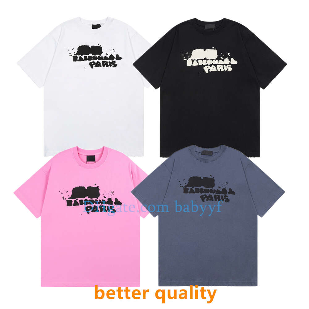 Mens Designer t shirts Top level version Tees NEW ARRIVAL street Fashion Front and rear printing tshirt design tshirts Women Tees Unisex Plus siz
