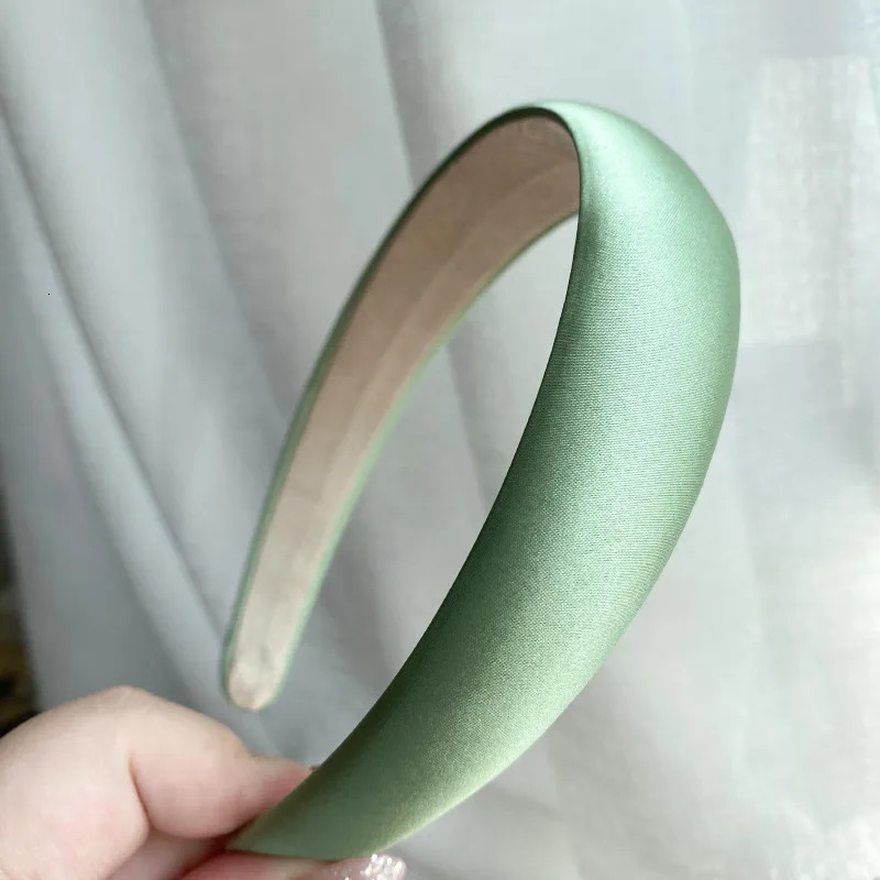 Headbands Satin Hair Band Girls Solid Color Headband Wide Padded Hair Hoop Headwear Wholesale Fashion Hair Accessories for Women 231025