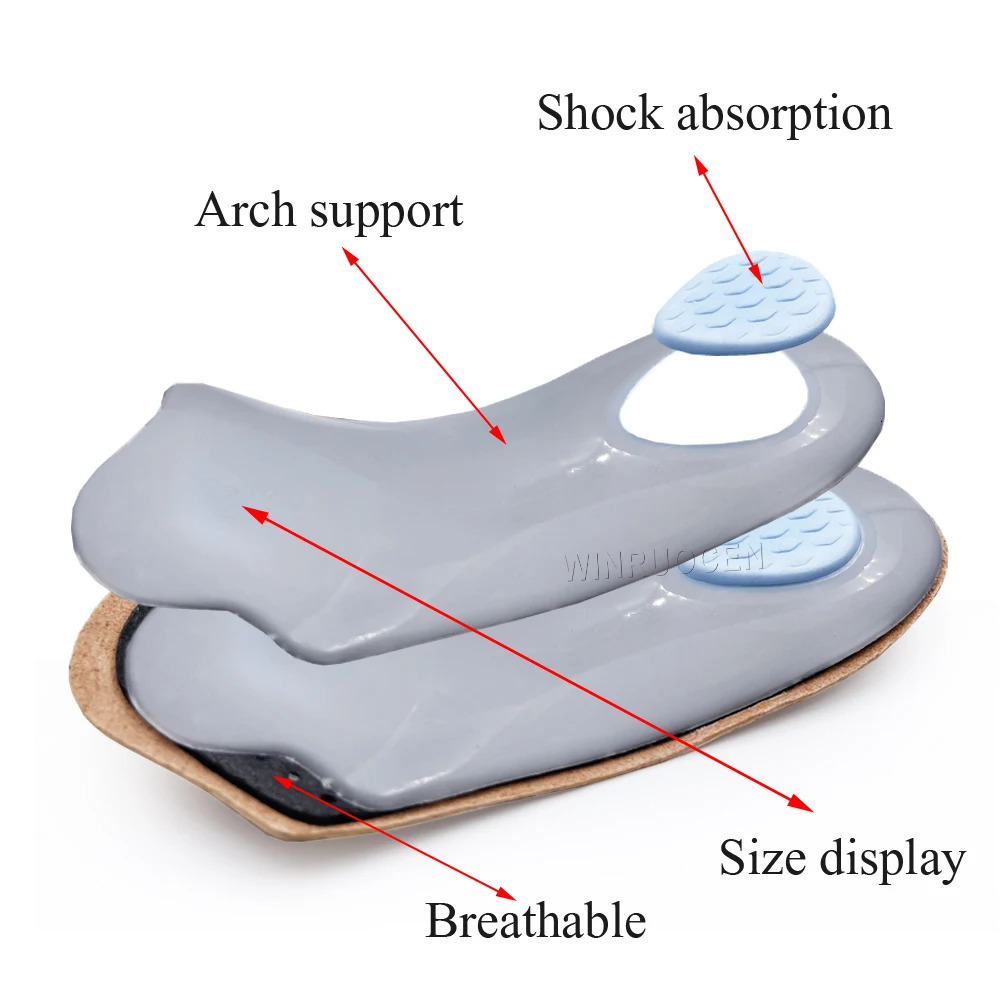 Shoe Parts Accessories 34 Leather Orthopedic Shoes Insole For Flat Feet Arch Support Ortic Sole Insoles Men And Women Foot Care 231026