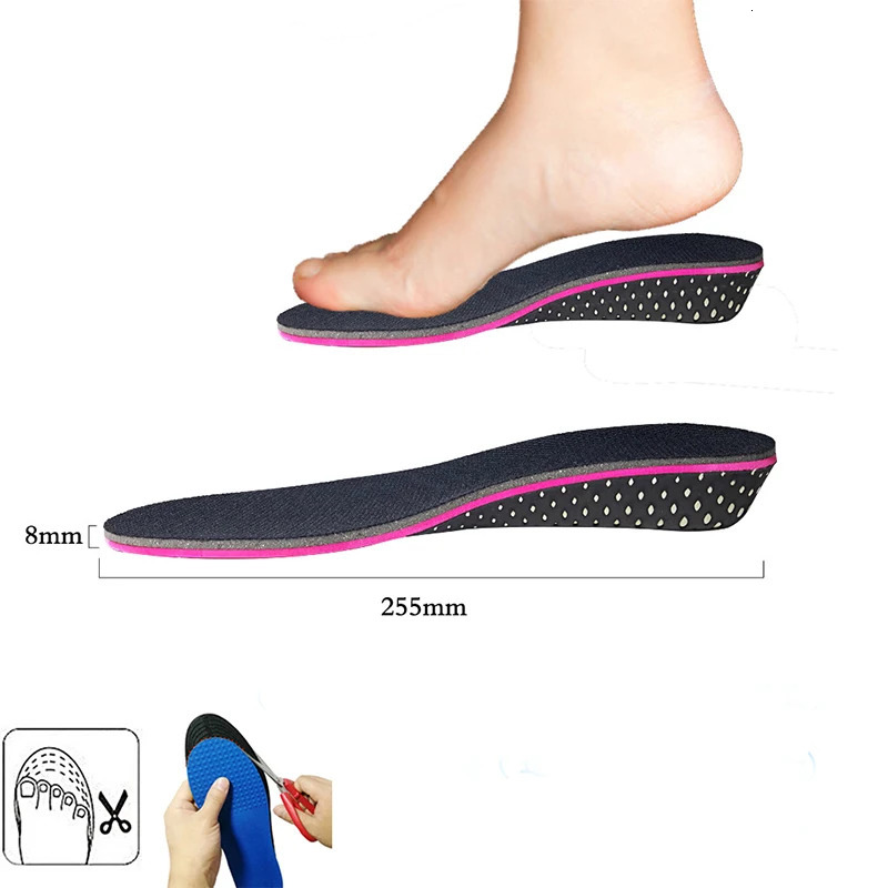 Shoe Parts Accessories Memory Foam Height Increase Insole For Men Women Invisible Increased Lifting Inserts Shoe Lifts Elevator Insoles 2 5 cm 231026