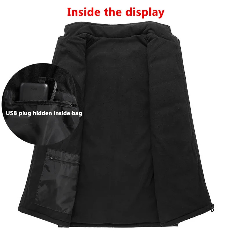 Men's Vests Women Coat Intelligent USB Electric Heating Thermal Warm Clothes Winter Heated Vest Plussize Men 21PCS Heated Jacket Fashion 231025