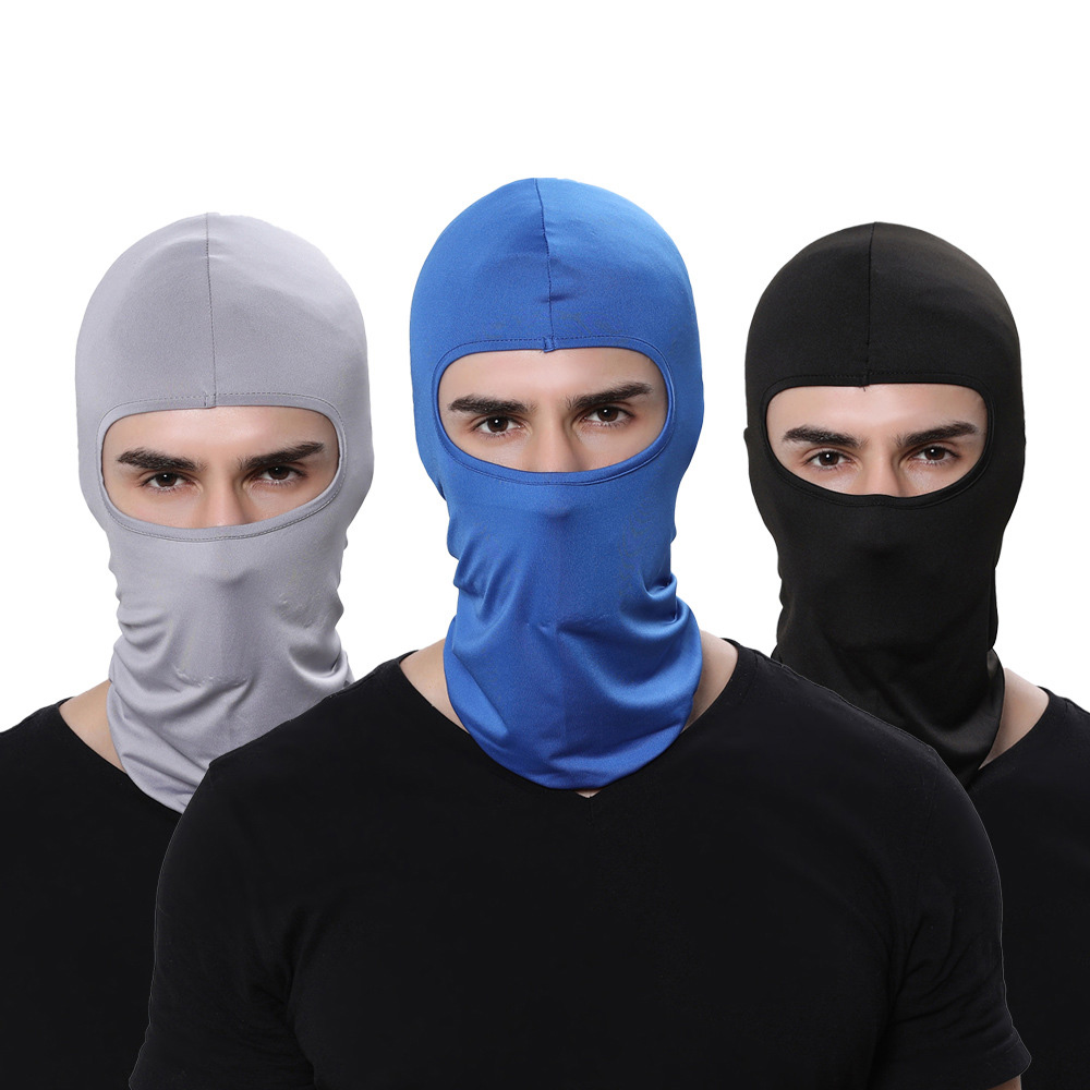 Beanies Skull Caps Ninja Face Mask Autumn Winter Polyester Balaclava Ski Mask Motorcycle Cycling Masks Lightweight Helmet Neck Warmer Gaiter Tube Hat 