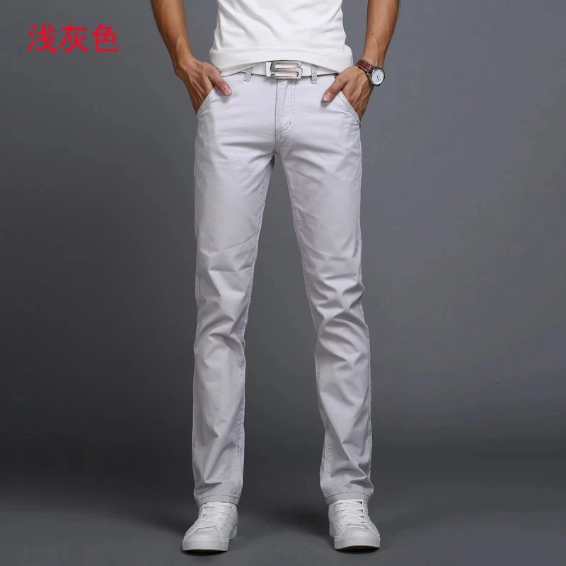 Men's Pants Classic 9 Color Casual Pants Men Spring summer Business Fashion Comfortable Stretch Cotton Straigh Jeans Trousers 231026
