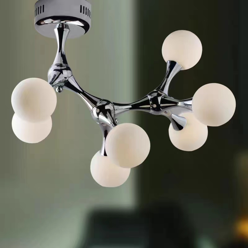 American creative personality ceiling lamps European clothing store restaurant lamps glass simple ceiling lamps round ceiling light