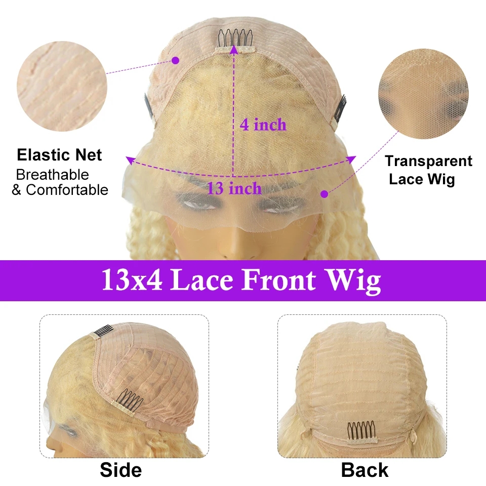 Ombre Ash Blonde Colored Short Bob 13x4 Lace Front Wig Glueless Human Hair Pixie Cut Straight Frontal Wigs For Women 5x5 hd New hot raw virgin