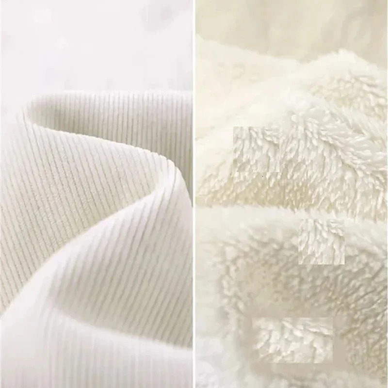 Women's Pants Capris Winter Warm Thicken Lambwool Fluff Wide Leg Pants Women Korean Fashion Casual Snow Wear Pantalone Baggy Plush Fleece Spodnie