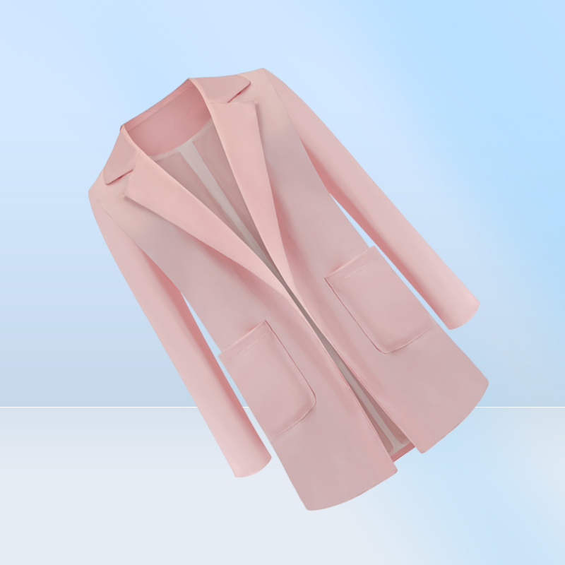 FashionLong Blazers Women Ladies Femme Mujer Dames Casual Office White Black Blue Red Yellow Pink Orange Plus Size Oversized Blaz32456991