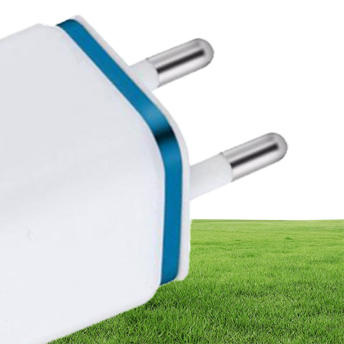 21A Fast Charging Dual USB Charger Universal Travel EUUS Plug Adapter Portable Wall Mobile Phone Charger DHL2095084
