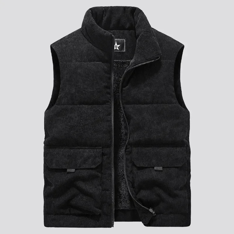 Men's Vests Winter Fashion Wool Vest Male Cotton-Padded Vests Coats Men Sleeveless Vest Jackets Warm Waistcoats Clothing Plus Size 6XL 231025