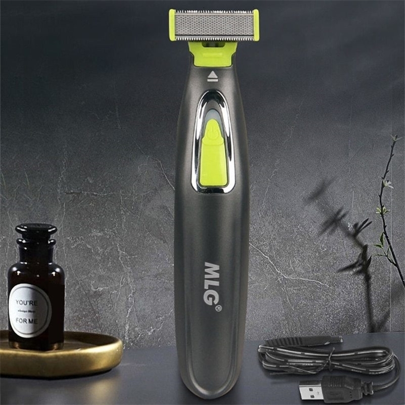 Electric Shavers MLG Electric Shaver For Men and Women Portable Full Body Trimmer USB T Shaped Blade Razor For Beard Armpit For Washable 231025
