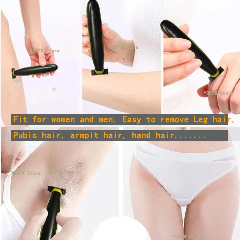 Clippers Trimmers Electric Body Shaver for Men Women USB T-shaped Blade Trimmer for Armpit Leg Chest Belly Bikini Balls Hair Removal Epilator 231025